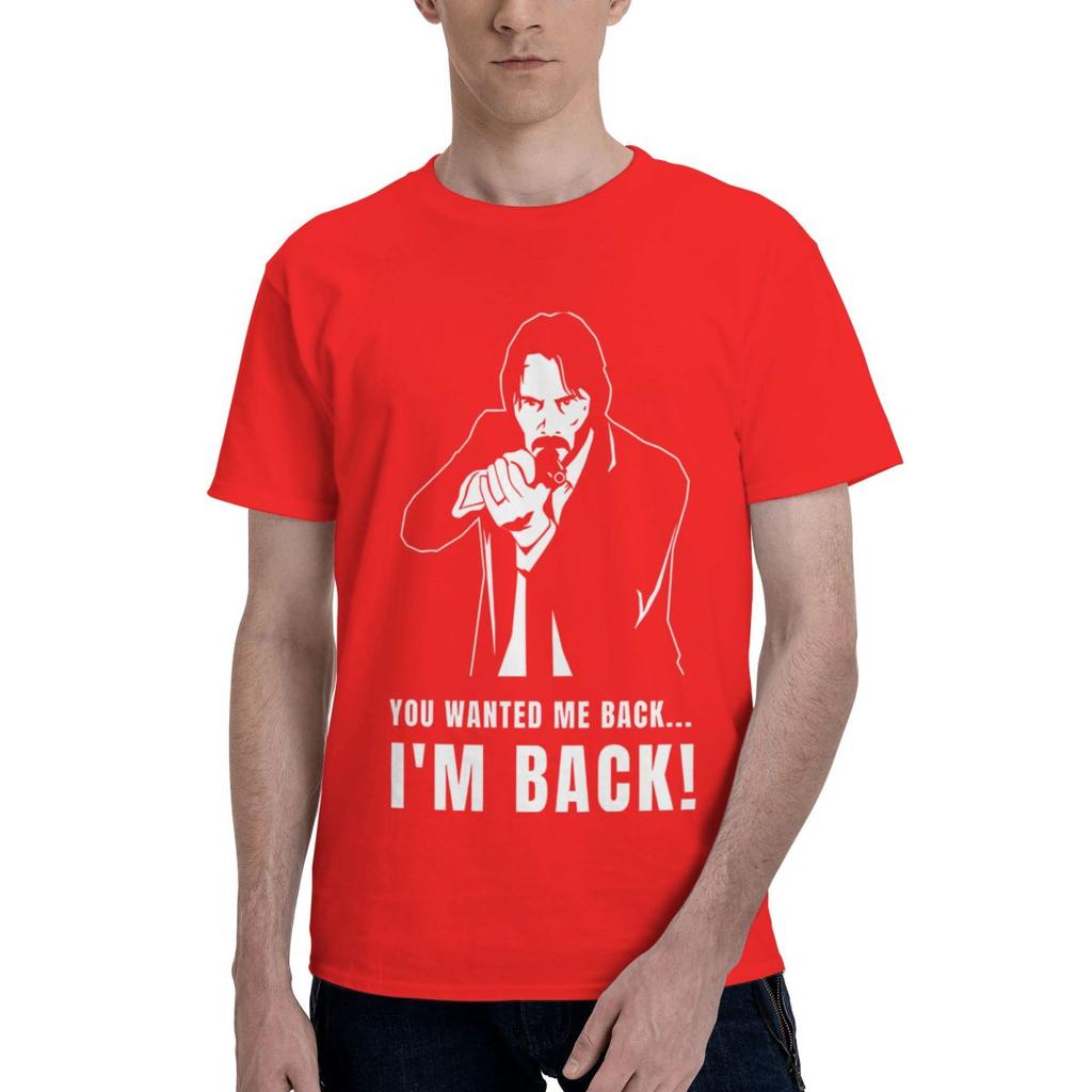 Am Back 100 Cotton Casual Breathable Confortable Vintage Funny TShirt For Men Graphic Tee