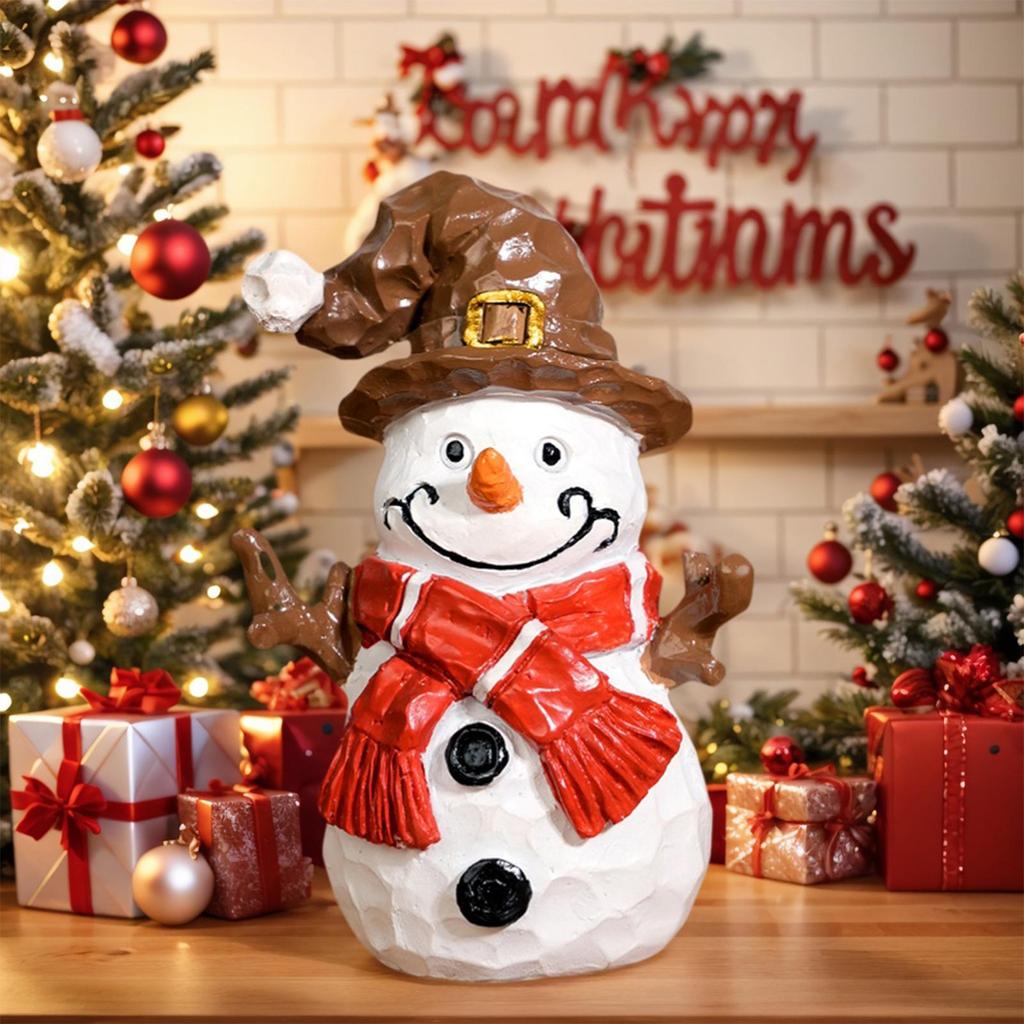 Christmas Mini Resin Figurines Miniatures Santa Claus Snowman Elk Ornament Micros Landscape Merry Xmas Ornament Decoration 2026