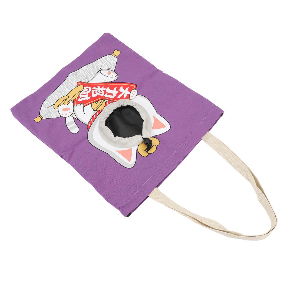 Pet Shoulder Carrying Bag Cute Head Out Canvas Portable Travel Cat Carrier Bag for 0 To 8kg Small