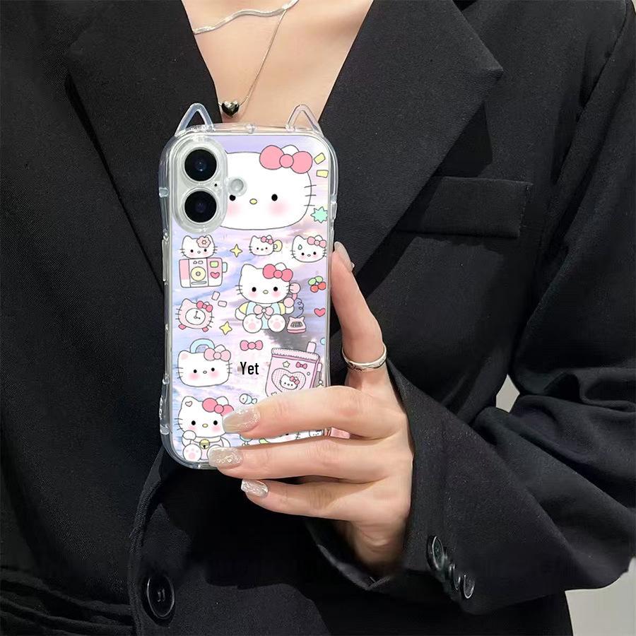 Sanrio TK Cat Ears KT Case for iPhone 16