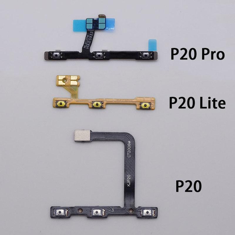 Top Quality For Huawei P20 Lite P20 Pro Power On Off Volume Side Button Key Flex Cable Replacement