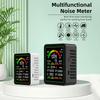 9-in-1 Air Quality Detector CO2 Monitor co, hcho, tvoc, c6h6, aqi, noise Level Detector Formaldehyde Temperature Humidity Meter