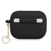 Guess Guaplschsk Airpods Pro Cover Black/Black Silicone Charm Heart Collection