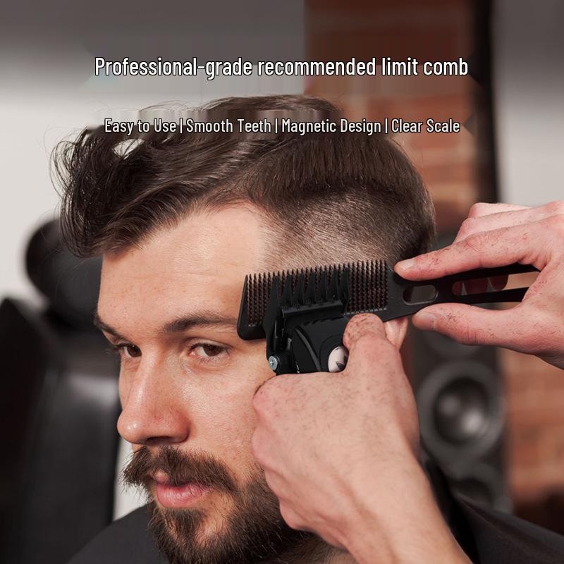 Gradient Magnetic Comb for Hair Clippers - Hairdressing Accessory for Precise Positioning