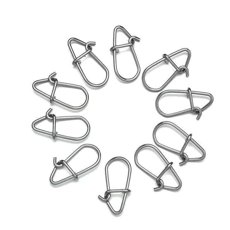 100 pcs/lot joli baril de pêche pivotant boutons-pression de sécurité crochets hameçon boîte de matériel de pêche accessoire outil leurres