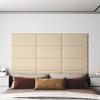 VidaXL Wall Panels 12 Pcs Cream 60x30 Cm Fabric 2.16 M² 343844