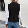 Women's Fashion  And Winter Casual Solid Color Sleeveless Versatile Vest Jacket