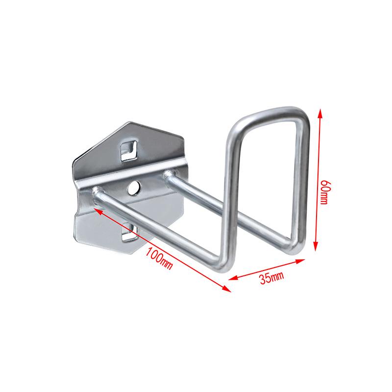Panou Perforat Metalic cu Găuri Pătrate, Raft pentru Scule cu Cârlige pentru Șurubelnițe