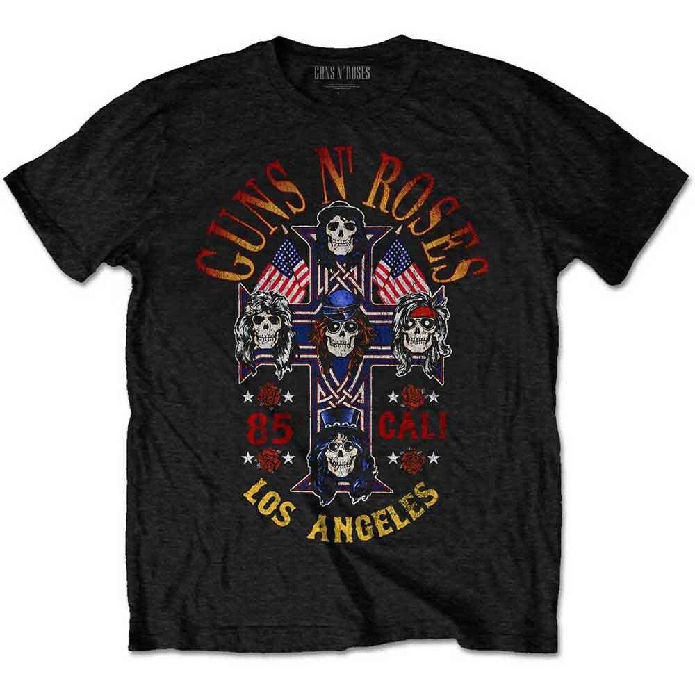 Guns N Roses Unisex T-Shirt: Cali 85 (Medium) 4XL