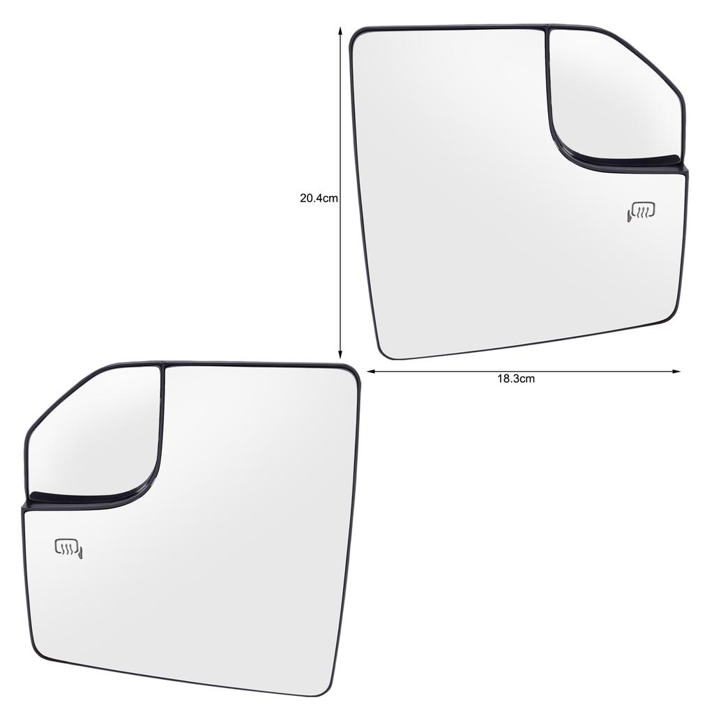 Ușă față mașinii încălzită oglindă laterală cu oglindă retrovizoare Versiune SUA convexă pentru Ford F-150 F150 2015 2016 2017