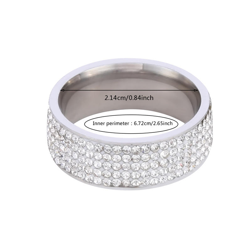 Damen Herren Mode Luxus Zirkon Diamant Ring Zierlich Paar Eheringe Elegantes Schmuckstück Geschenk