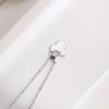 Beixi s925 Sterling Silver Mickey & Minnie Cartoon Necklace - Cute Birthday Gift for Girlfriend