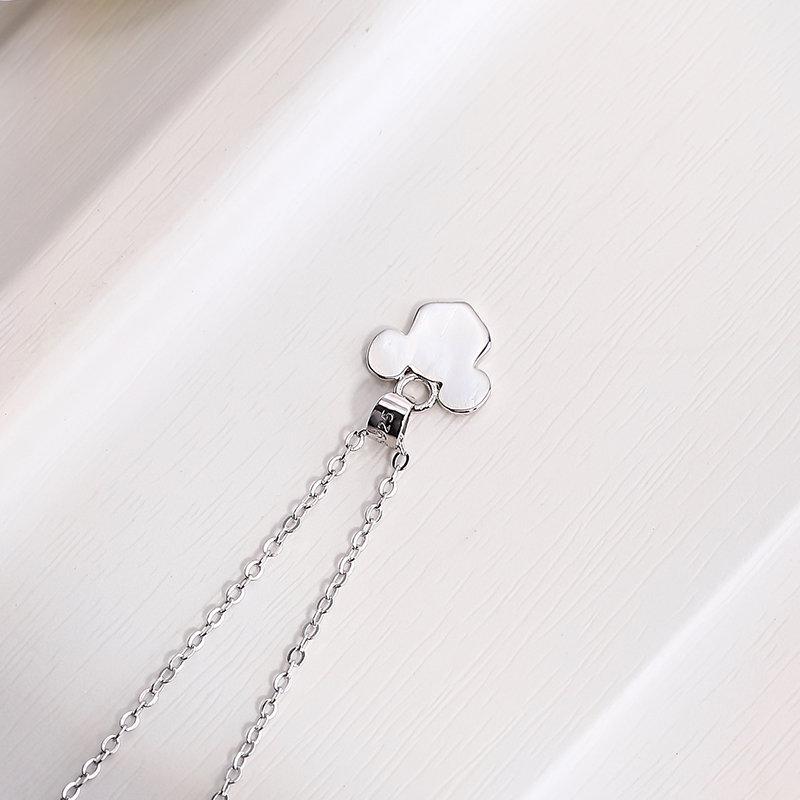 Beixi s925 Sterling Silver Mickey & Minnie Cartoon Necklace - Cute Birthday Gift for Girlfriend