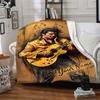 Elvis Presley Customize Text Blanket Cozy Personalized Blanket Comfortable Perfect for Bed Living Room Office Picnics All-Season Use