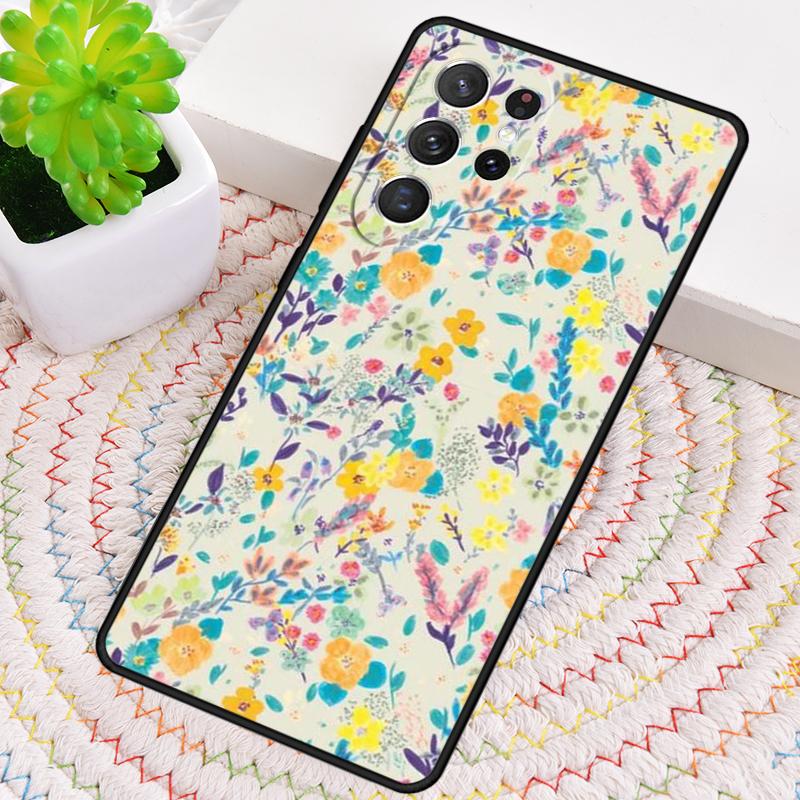 Floral Pattern Flower Phone Case for Samsung Galaxy Note 10 Pro S26 Ultra S23 S24 FE S25 S21 S22 PLUS Shockproof Cove