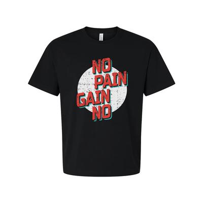 No Pain No Gain Grafik T-Shirt Unisex Fitness T-Shirt Hergestellt aus atmungsaktiver Baumwolle J
