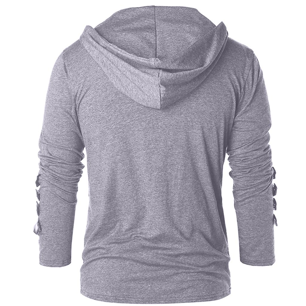 Men's Hooded Sports Casual Loose Casual Sweatshirt Splicing