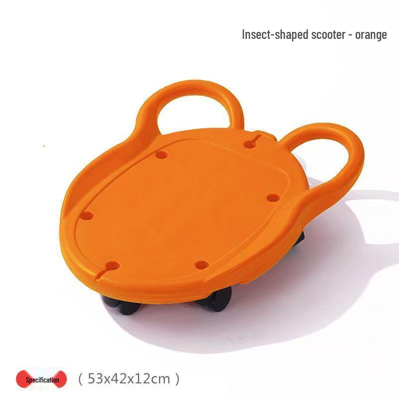 Children's Sensory Integration Scooter: Four-Wheeled Vestibular Balance Board for Crawling and Fitness.