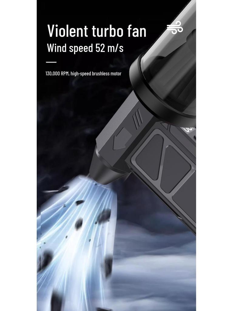 New Turbo Fan: High-Speed, Brushless Mini Handheld Blower for Camping and Dust Removal