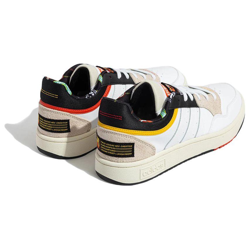 Adidas Sesame Street X JF X  Neo Hoops 3.0 Leather Non-Slip Durable Low-Top Skate Shoes Unisex skate shoes Off-White FZ5959