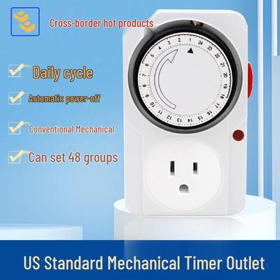 24-Hour Mechanical Timer Switch for US Outlets