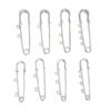 Colorfast Electroplated Safety Pin Brooch with Loop Holder for Sweaters and Pants