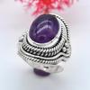 Amethyst Gemstone 925 Sterling Silver Handmade Solid Ring For Christmas Sale
