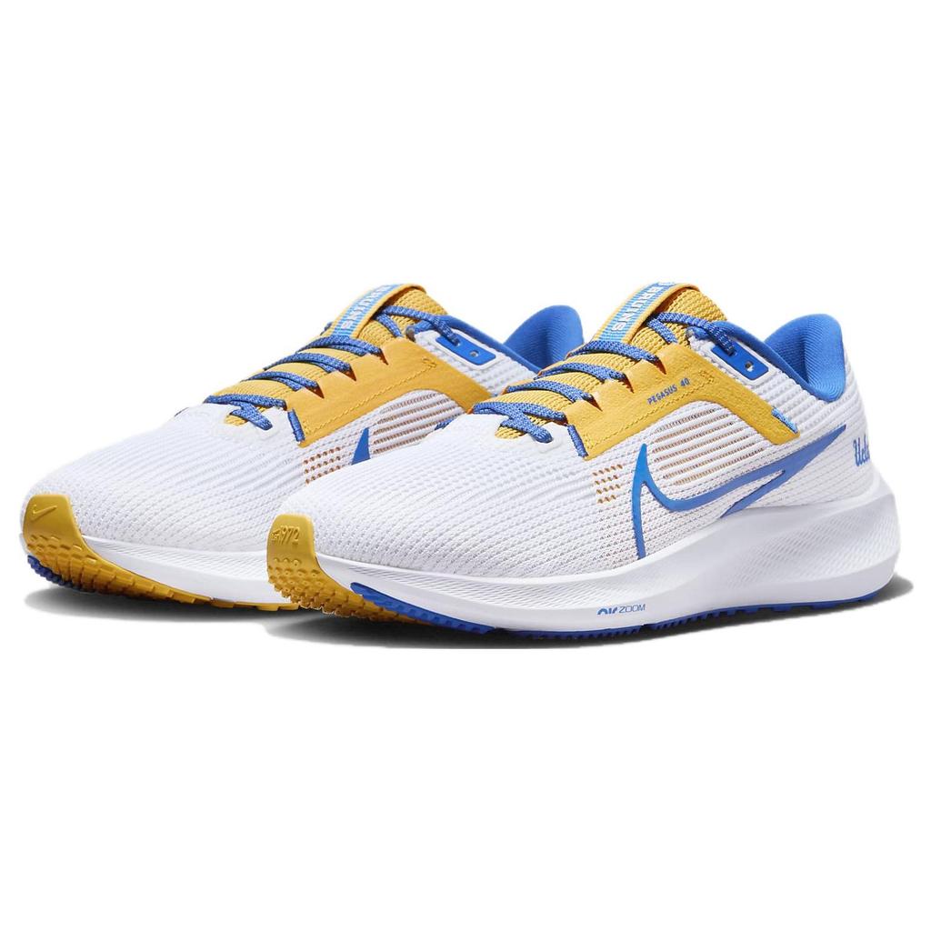 Nike Air Zoom Pegasus 40 UCLA Men Sneakers White Gold Signal-Blue DZ5988-100