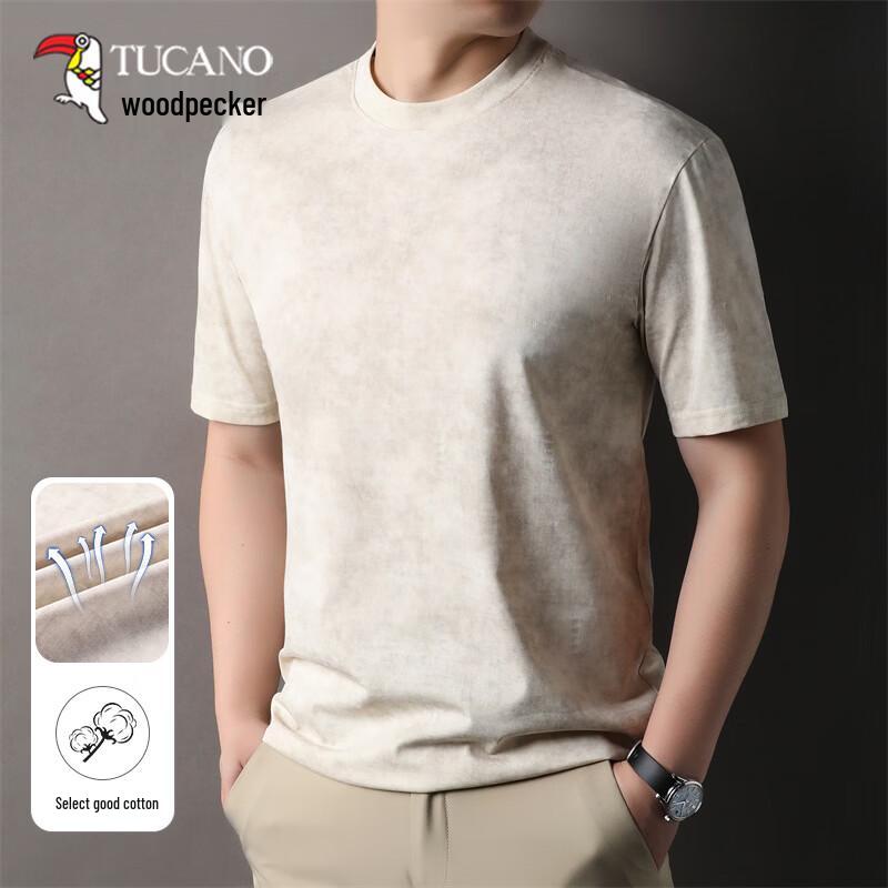 TUCANO Men s Solid Color Casual Short Sleeve T-Shirt 2XL