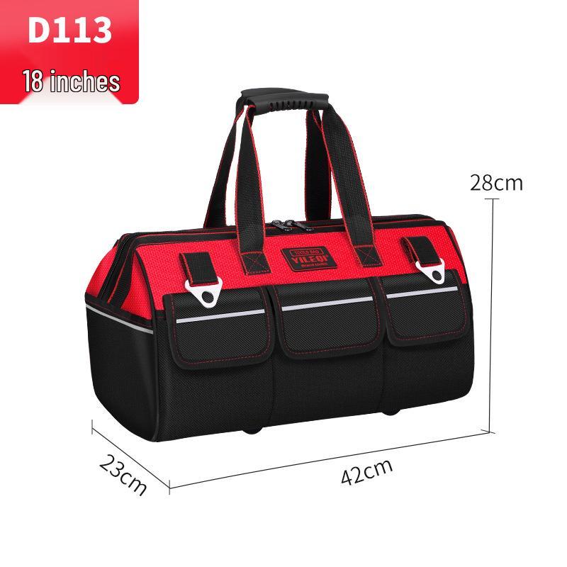 Bolsa de herramientas para electricista: Lona Impermeable y Duradera con Diseño Ampliado y Resistente al Desgaste para un Almacenamiento Conveniente y Multifuncional.