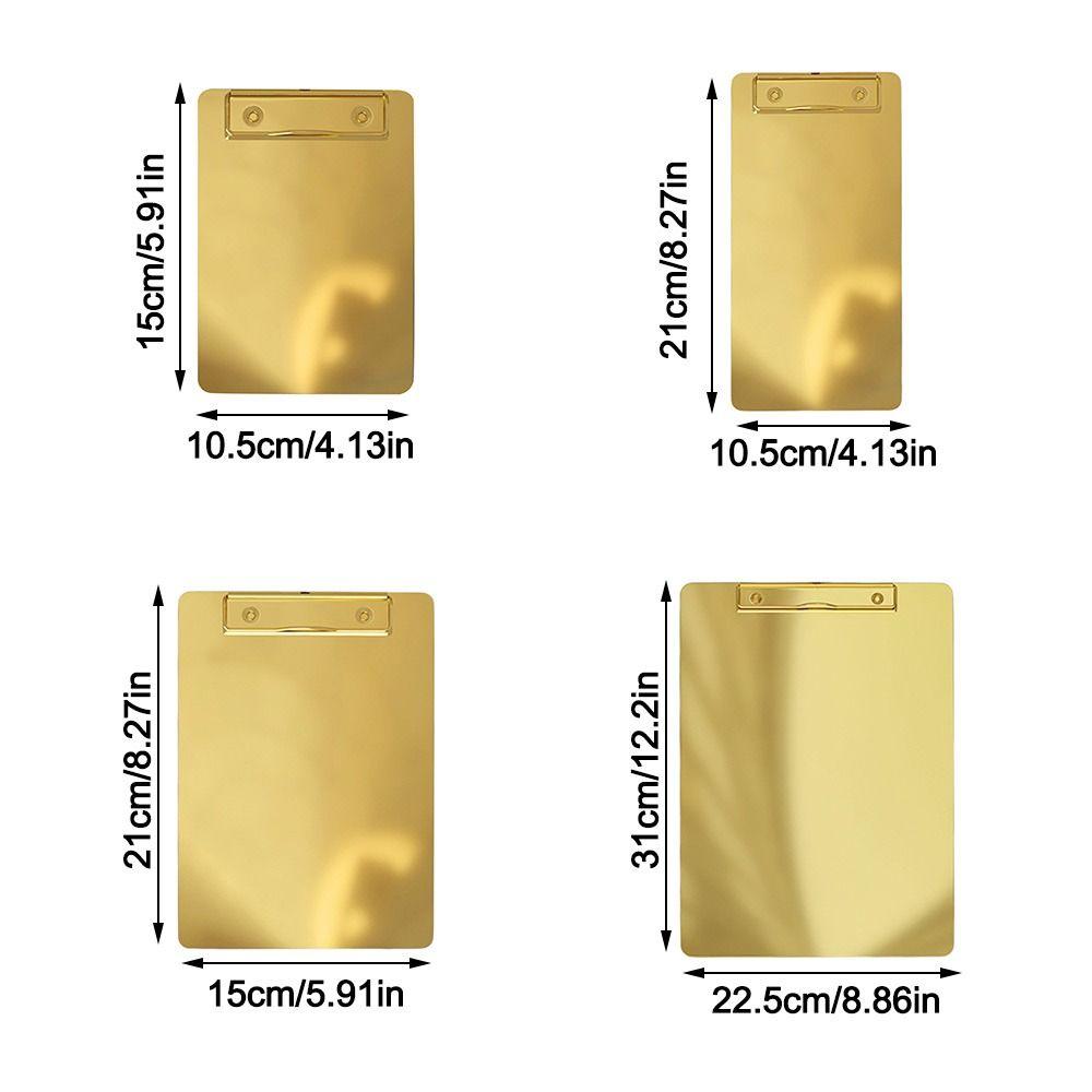 Twardy Folder do Przechowywania Papierów Testowych Stal Nierdzewna Podkładka do Pisania Organizer do Segregacji Dokumentów Restauracja