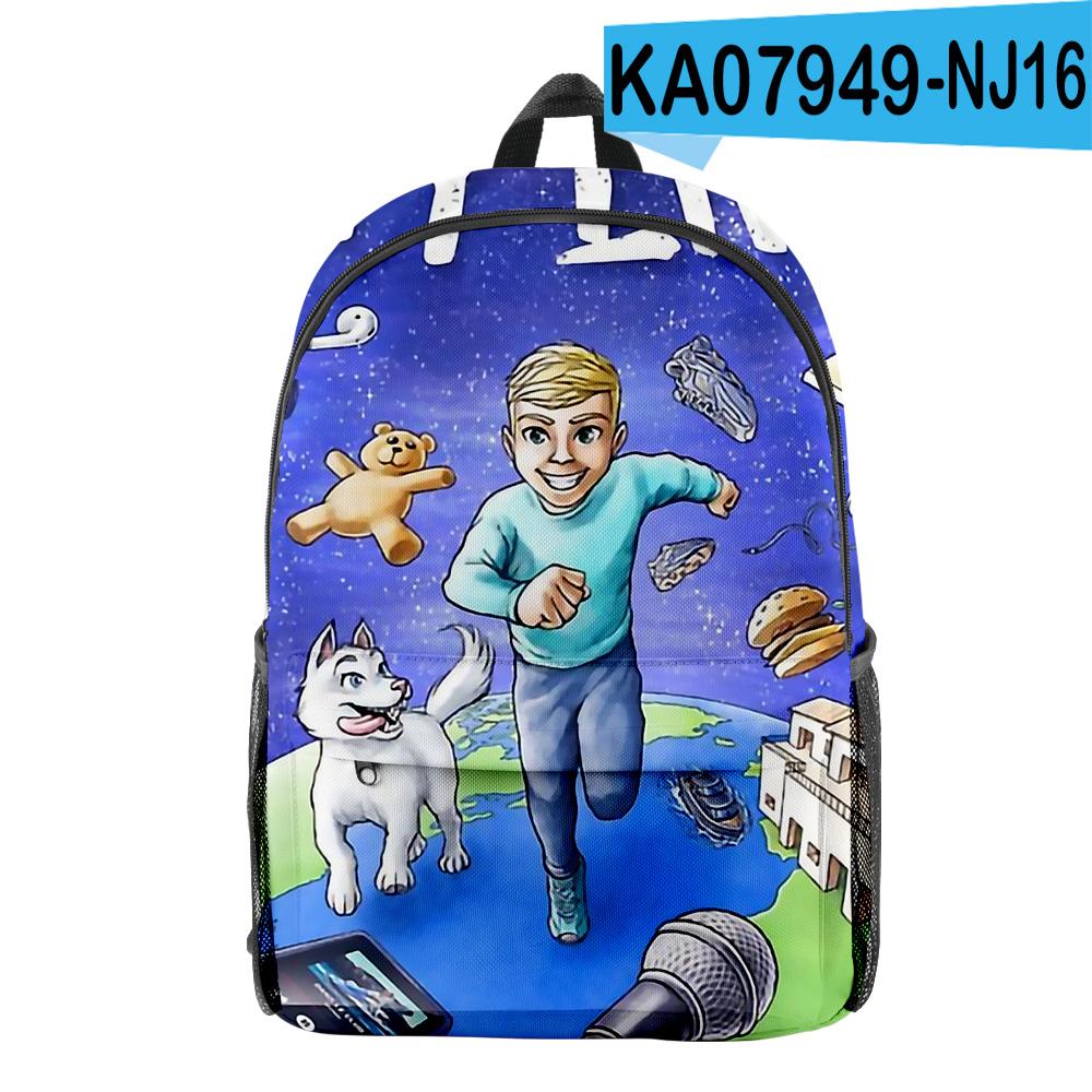 Classic Peculiar Novelty Cool Michou pupil Bookbag Notebook Backpacks 3D Print Oxford Waterproof Boys/Girls Travel Backpacks