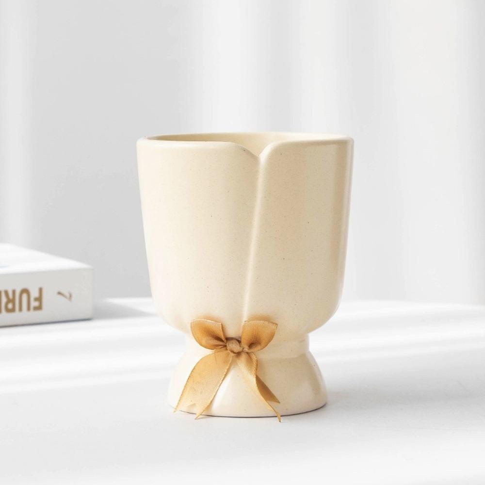 Desktop Decorative Bouquet Bow Vase Nordic Style Table Ornament Flower Vase  Living Room