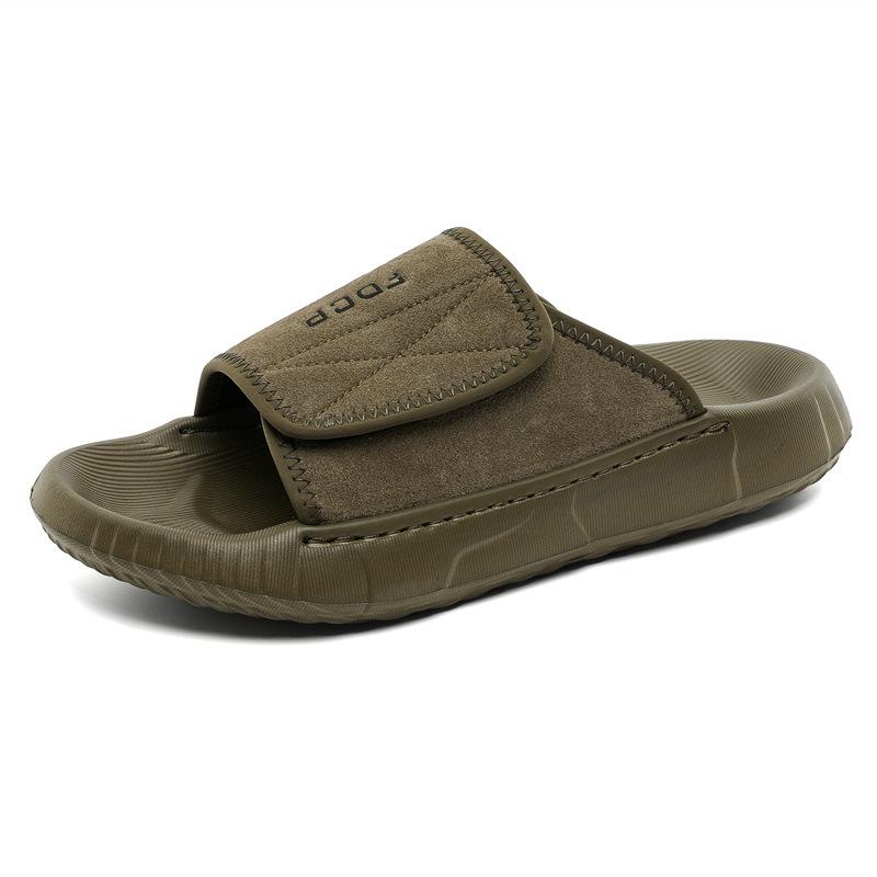 

2025 niche thick-soled heightened outer wear casual versatile sandals lazy retro one-word beach shoes 371293-J 44