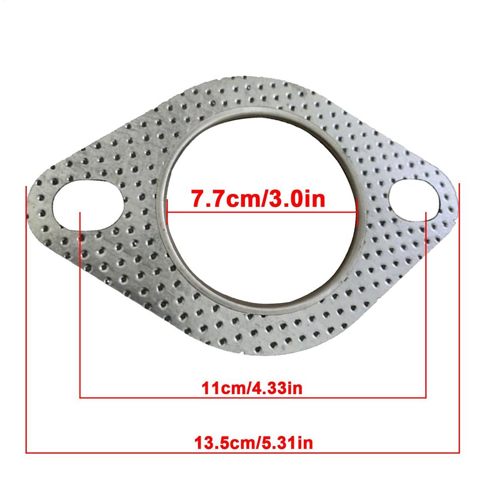 High Temperature Car Exhaust Flange Auto Exhaust Gasket Replacement Sealing Pad Reinforced Car Accessories Muffler Gasket
