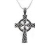 Fashion Retro Nordic Celtic Knot Pendant for Men Women Punk 316L Stainless Steel Cross Necklace Biker Amulet Jewelry