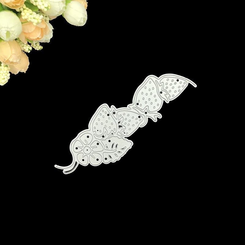 Металлические вырубки Клубника для скрапбукинга Альбома Бумажных Карточек Декоративных Поделок Вырубки для тиснения