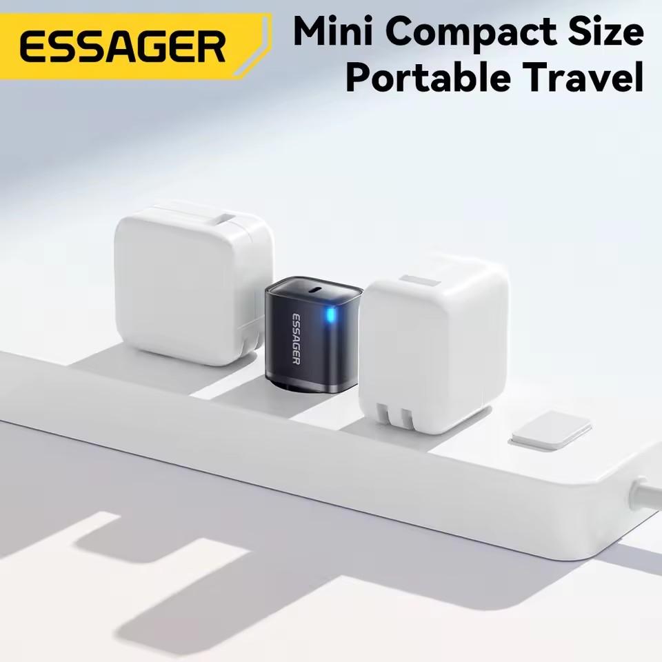Essager Mini 30W Type C Charger PD QC3.0 Fast Type C Charger For iPhone 16 15 14 13 Pro Samsung S25 Xiaomi iPad Travel Adapter