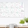 Reusable Erasable Full Year to View Calendar Planner Undated Wall Mounted Calendar Yearly Planner Home Wall Organiser