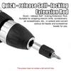Ergonomic Fast Change Locking Mechanism 60mm Magnetic Bit Hexagonal Shank For Power/Manual Tool Carbon Steel Durability