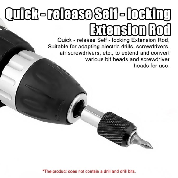 Ergonomic Fast Change Locking Mechanism 60mm Magnetic Bit Hexagonal Shank For Power/Manual Tool Carbon Steel Durability
