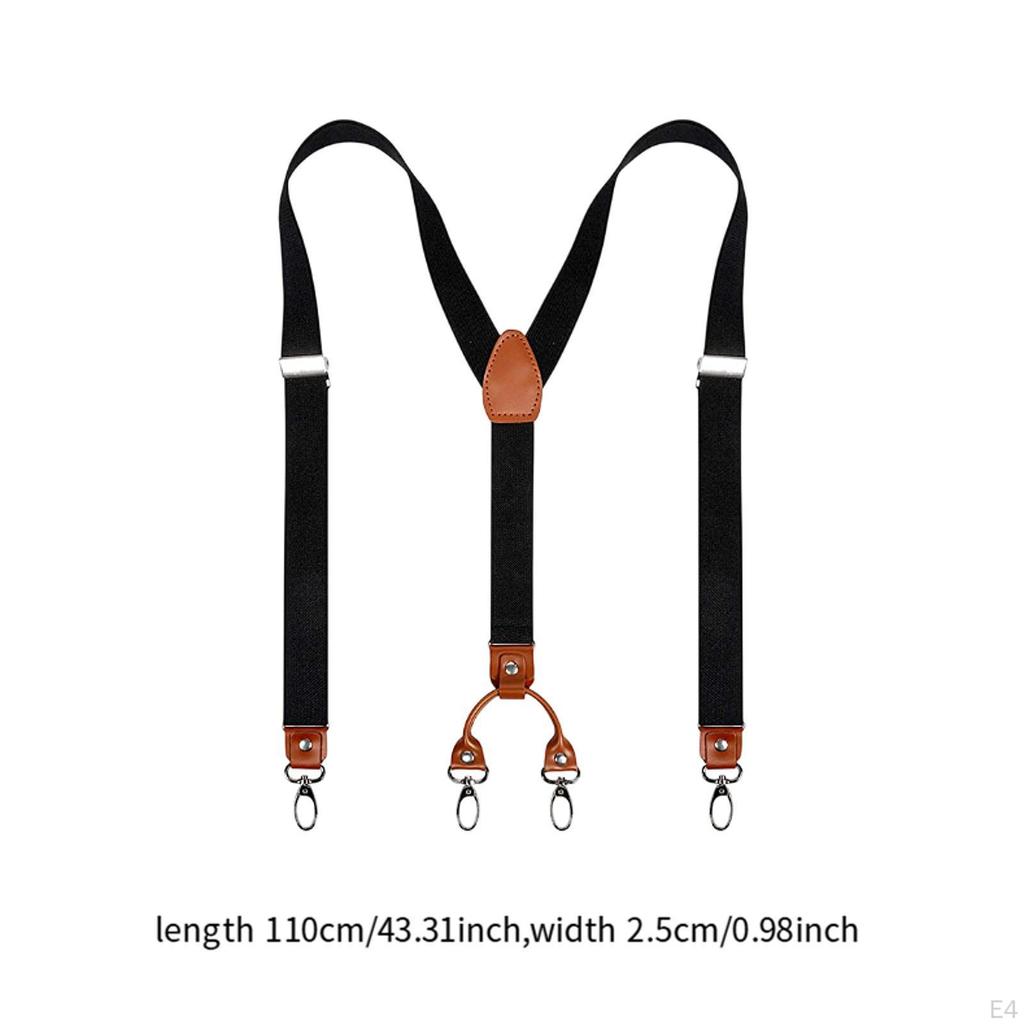 Suspenders for Men Comfortable Trousers Braces Shirt Wedding Accessories