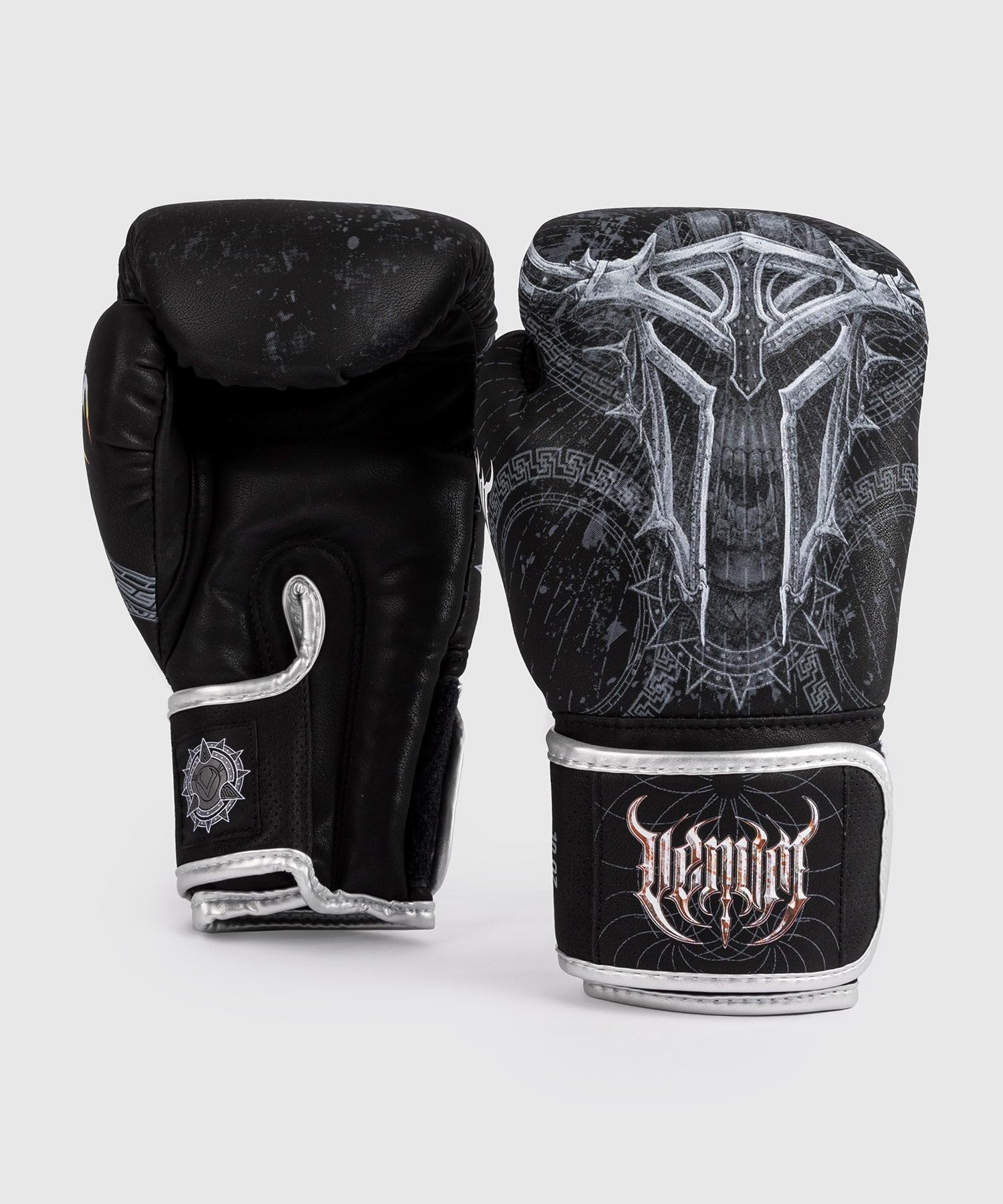 

Venum Gladiator Boxing 12 oz 5.0 Gloves, Black/Silver,