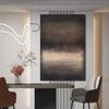 Large Beige Brown Abstract Boho Textured Handmade Canvas Painting  Modern Home Wall Art Decor