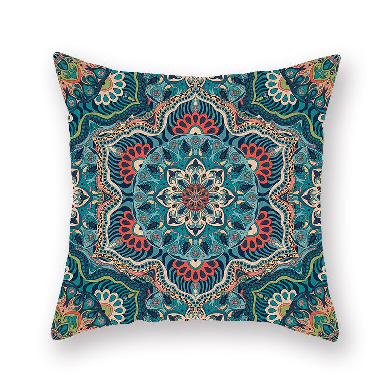 Ethnic Style Pillow Case Mandala Interior Home Decoration Cushion Bed and Breakfast Retro Atmosphere Arrangement Cushion