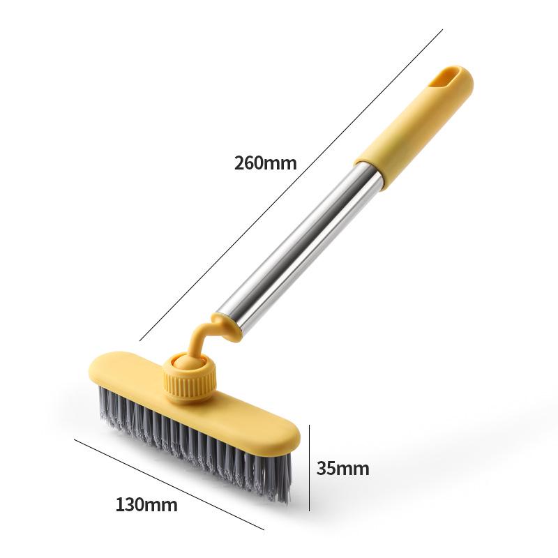 Universal Multi-Functional Floor Brush for Bathroom, Balcony & Tile - Extended Design for No-Dead-Corner Cleaning