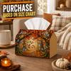 1pc Woodland Nature Tissue Box with Songbird & Maple - Rustic Suitable for Rolls/Face Tissues/Napkins Storage Box, for Fall Harvest Party Decor, for H