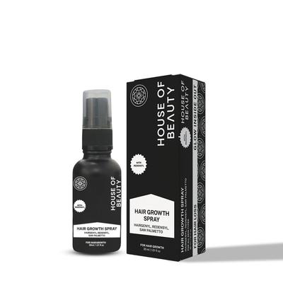 House of Beauty Haarwuchsspray, Formel auf Wasserbasis für Haarstärke & Wachstum (30ml)
