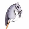 Realistic Plush Hobby Horse Soft Plush Hobby Horse Riding Stick Plush Horse Head  Performance Prop