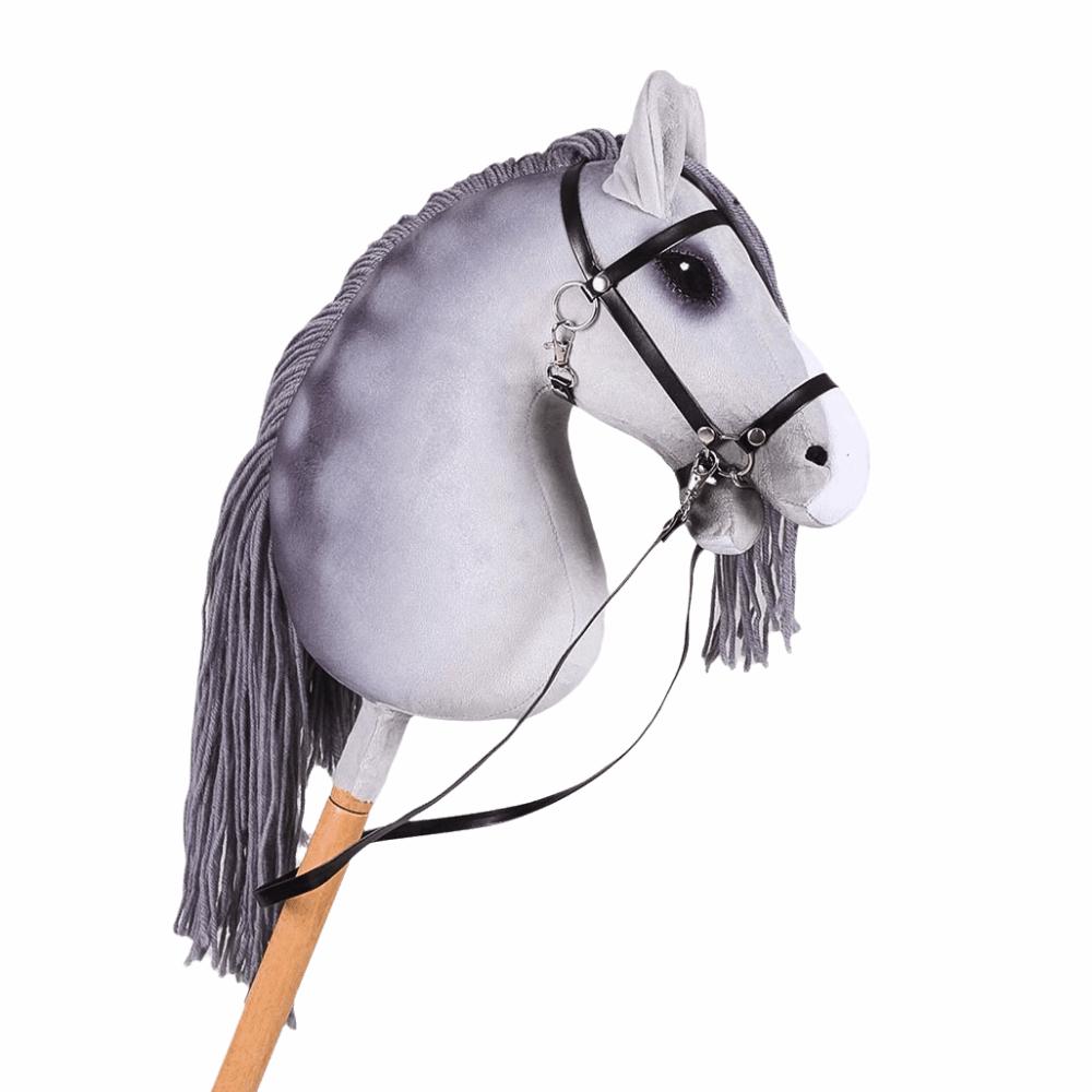 Realistic Plush Hobby Horse Soft Plush Hobby Horse Riding Stick Plush Horse Head  Performance Prop